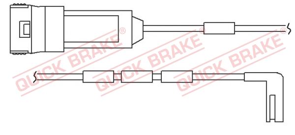 QUICK BRAKE Сигнализатор, износ тормозных колодок WS 0124 A